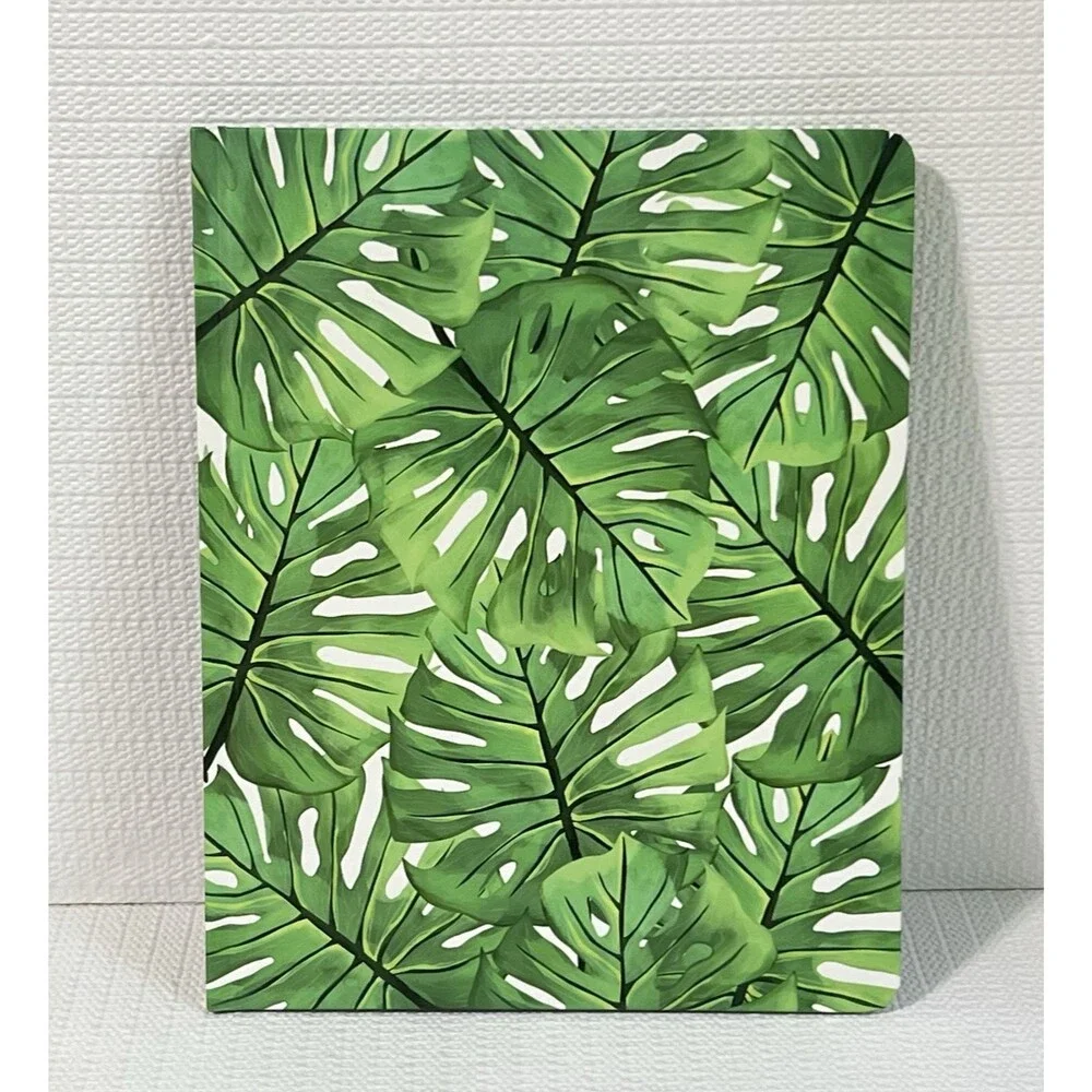 Monstera Leaf 12 Month Undated Weekly and Monthly Planner Green Hardcover